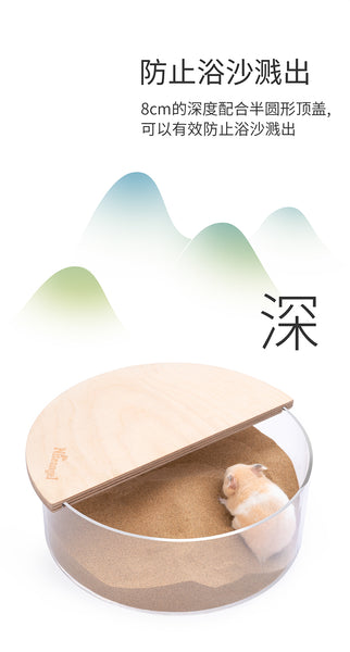 Niteangel Acrylic Circle Toilet w/ Cover