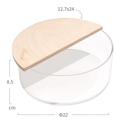 Niteangel Acrylic Circle Toilet w/ Cover