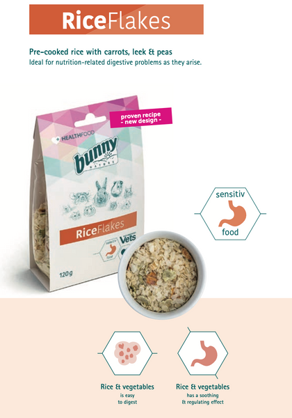 Bunny Nature HealthFood - Rice Flakes 120g