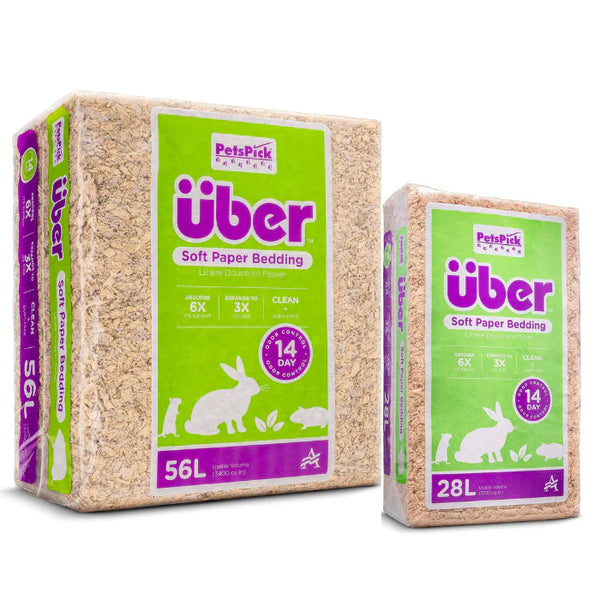 Pets Pick "Natural" 28L/56L Uber Soft Paper Bedding