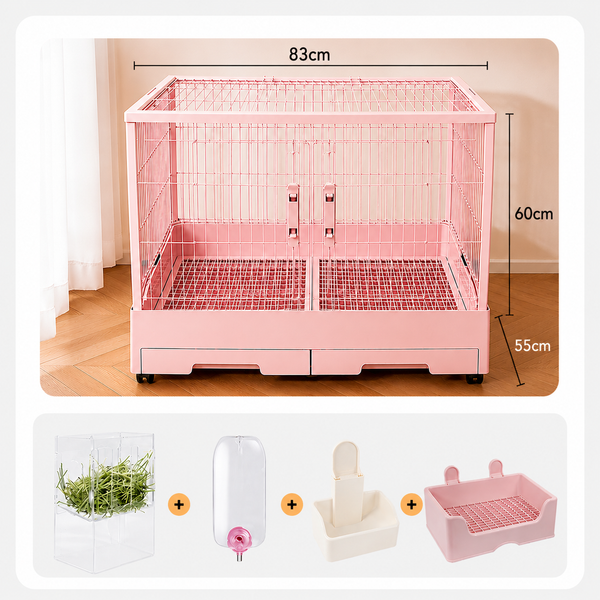 Grilled Cage for Guinea Pigs and Rabbits