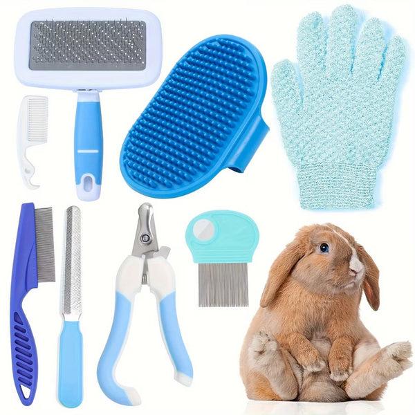 8pc Grooming Set for Small Animals