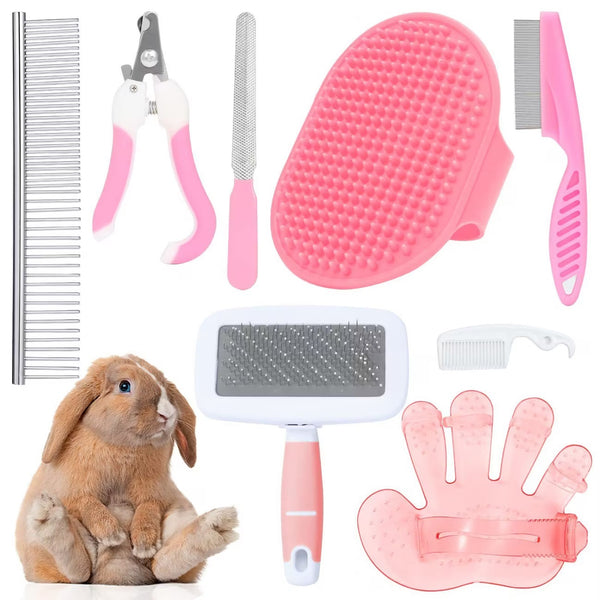 8pc Grooming Set for Small Animals