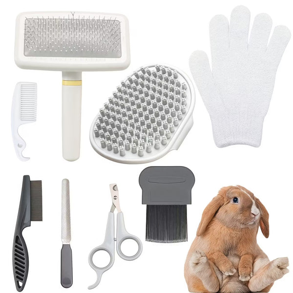 8pc Grooming Set for Small Animals