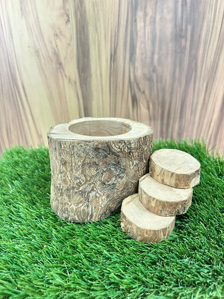 Apple Wood Platform Food Bowl