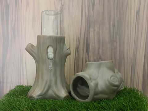 Sweet Sugar Ceramic Tree Hideout and Bottle Holder