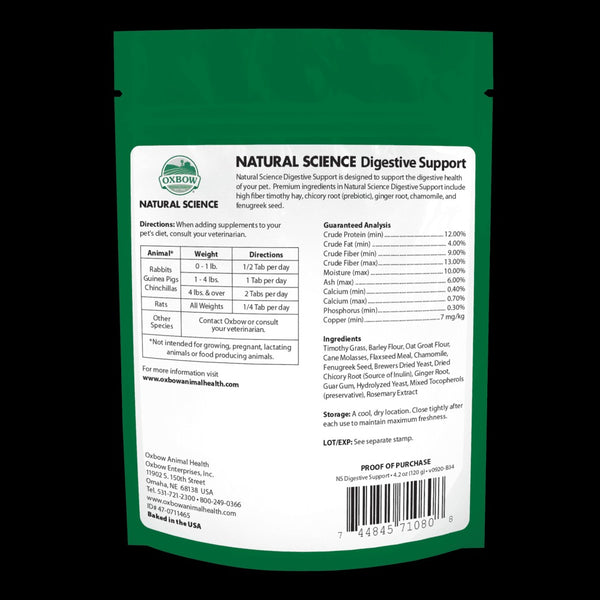 Oxbow NATURAL SCIENCE DIGESTIVE SUPPORT 120g