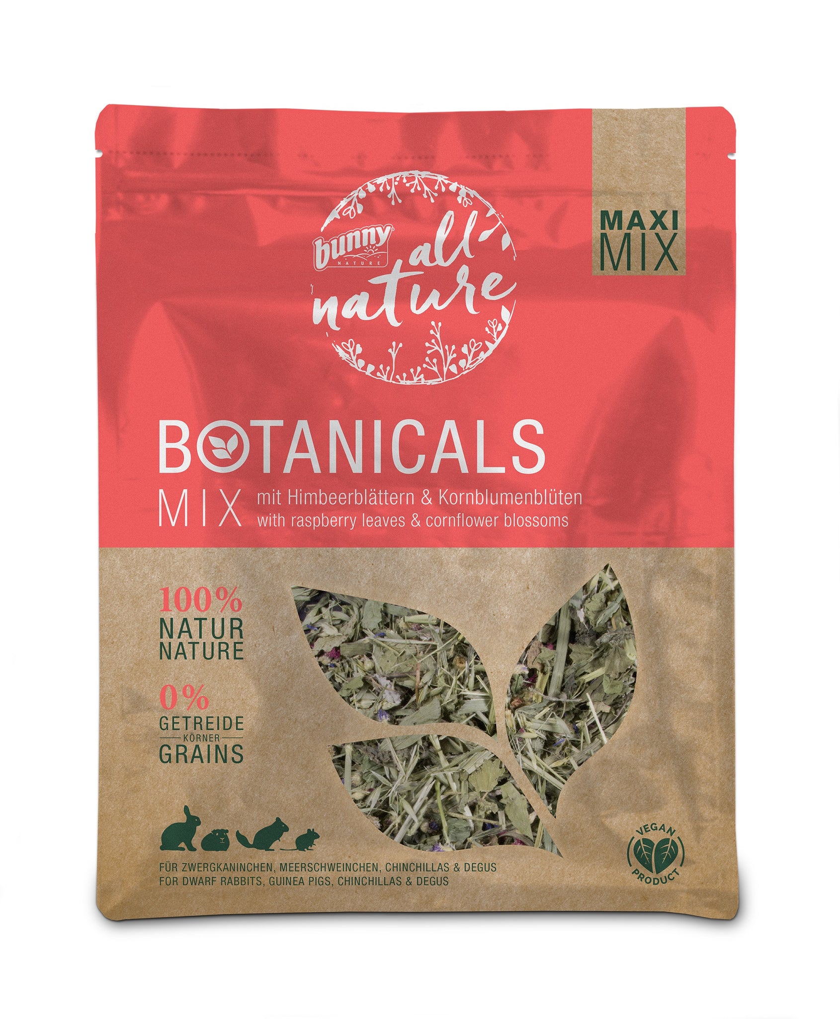Botanicals Maxi Mix Raspberry Leaves & Cornflower 400g