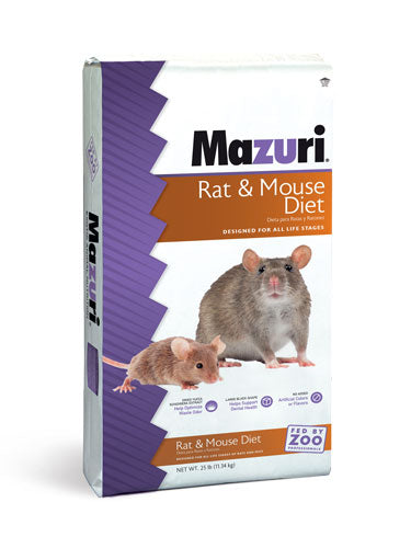 Mazuri 5663 Rat and Mouse Diet 25lb Pack
