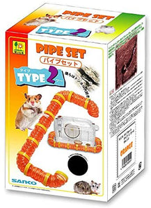 Wild Sanko Hamster Tube Pipe Set (Orange) U05