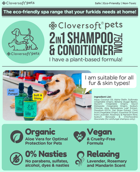 Cloversoft Antifungal 2-in-1 Plant Based Shampoo