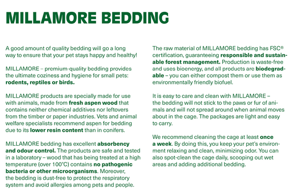 Millamore Supersoft Bedding 10kg / 50L