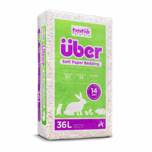 Pets Pick "White" 36L/56L Uber Soft Paper Bedding